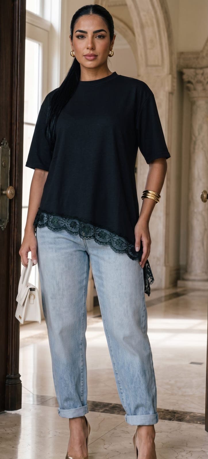 Blusa Oversized Renda