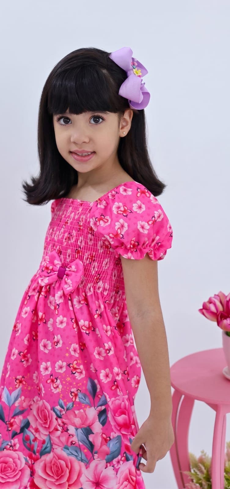 Vestido manga bufando