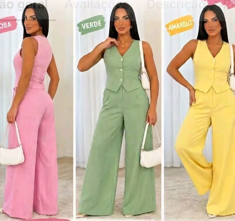 Conjunto alfaiataria pantalona 00061